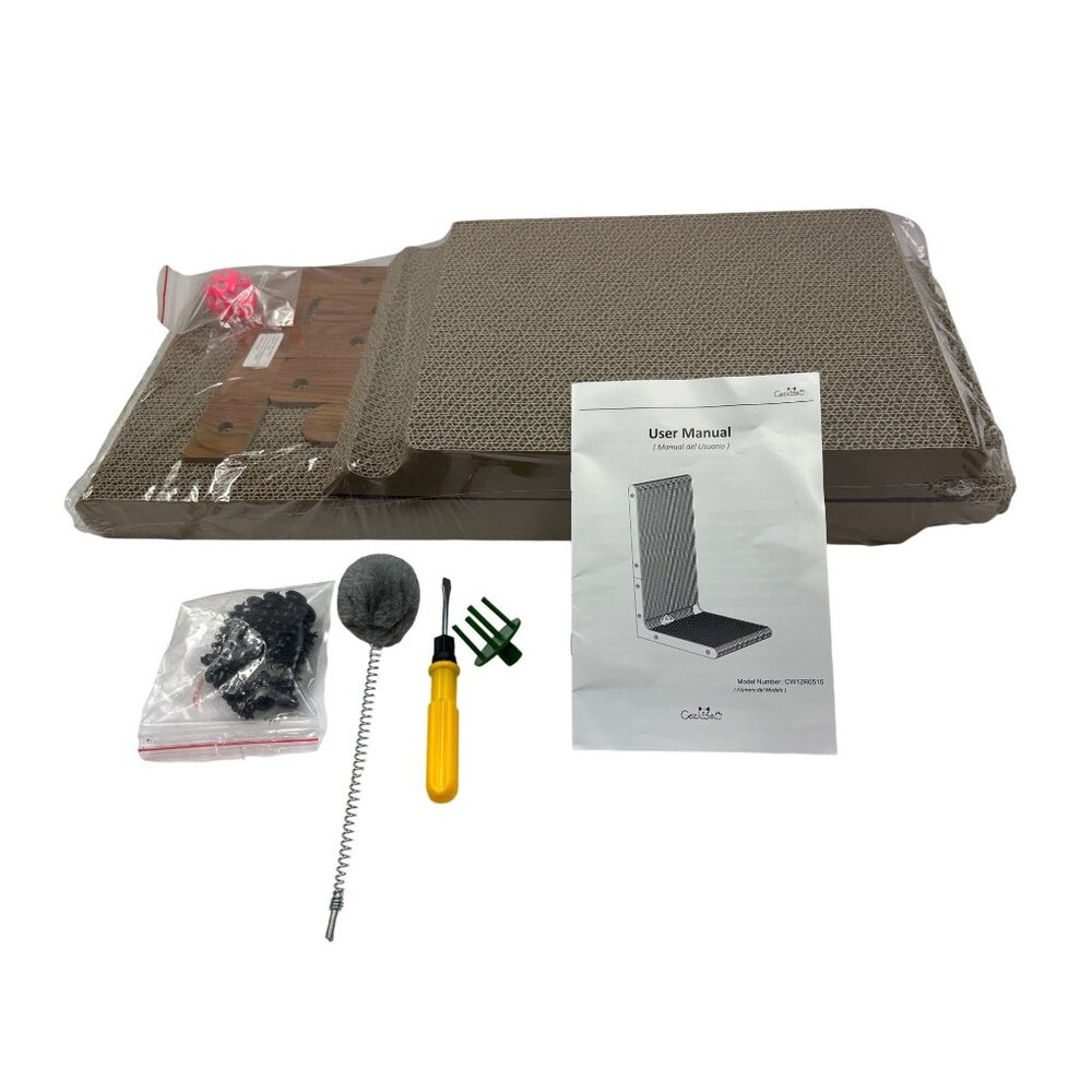 Coziecat Cat Scratcher Lounge CW12R0515 With Accessories & User Manual C284